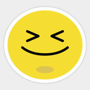 Grinning Squinting Face Sticker